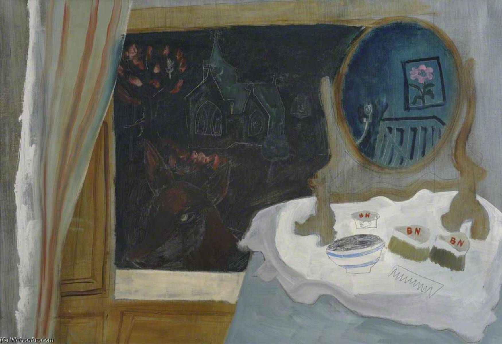 Wikioo.org - The Encyclopedia of Fine Arts - Painting, Artwork by Ben Nicholson - 1930 (Christmas night)