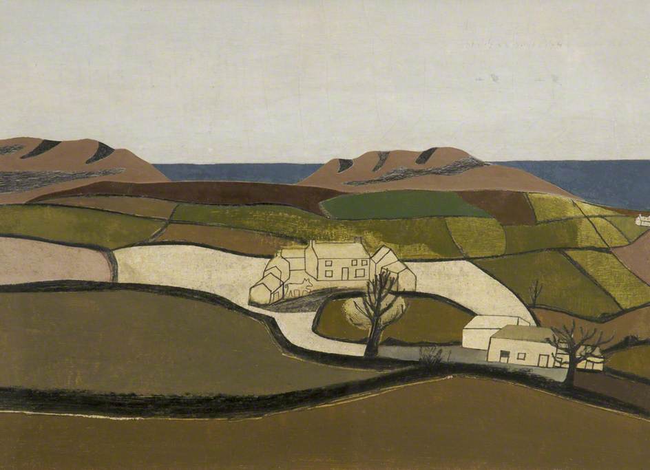 Wikioo.org - The Encyclopedia of Fine Arts - Painting, Artwork by Ben Nicholson - 1940 (Cornish Landscape)