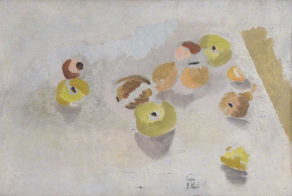Wikioo.org - Bách khoa toàn thư về mỹ thuật - Vẽ tranh, Tác phẩm nghệ thuật Ben Nicholson - c.1926 (apples)