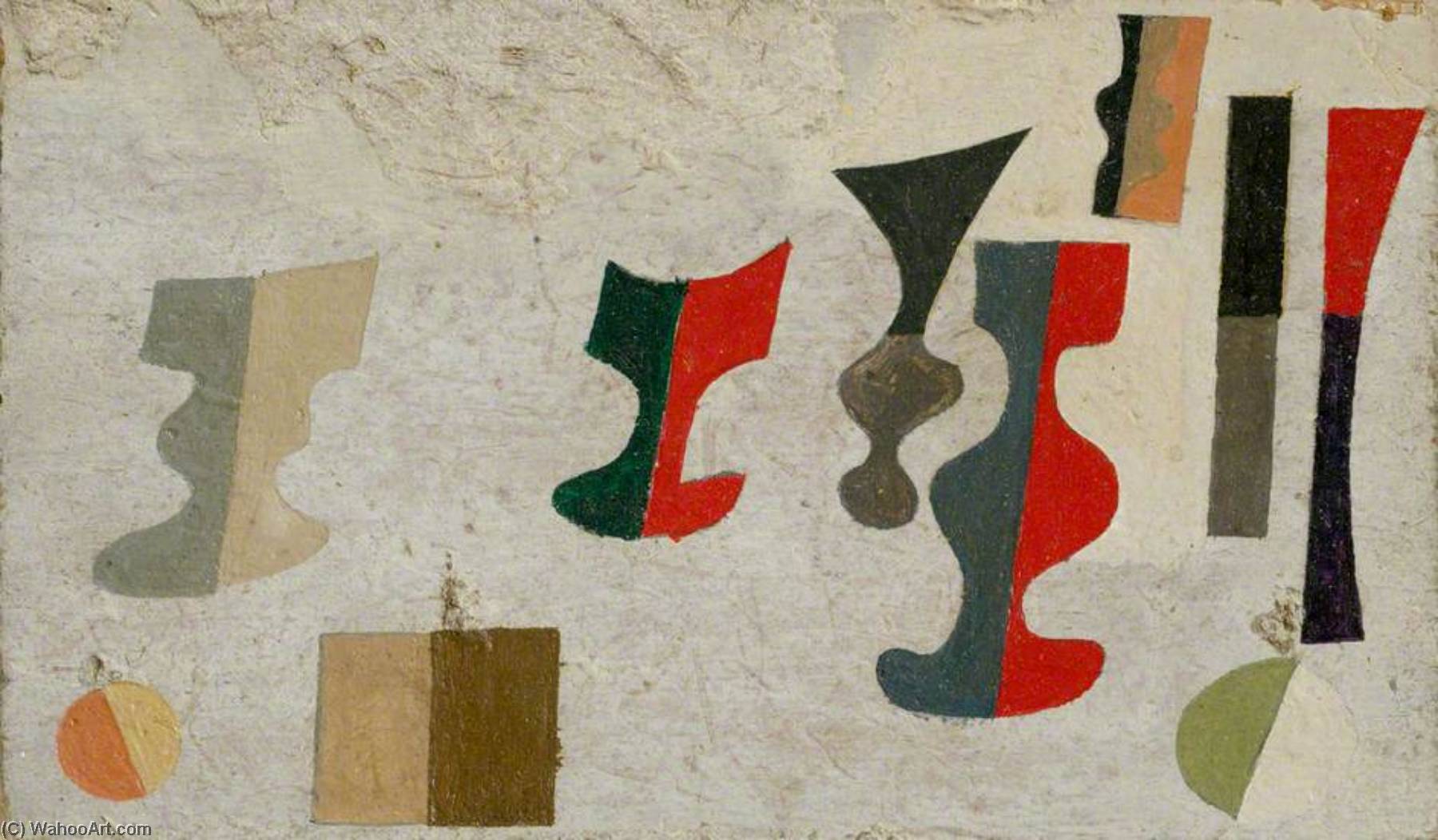 Wikioo.org - The Encyclopedia of Fine Arts - Painting, Artwork by Ben Nicholson - 1934 (1st scheme for Massine ballet)