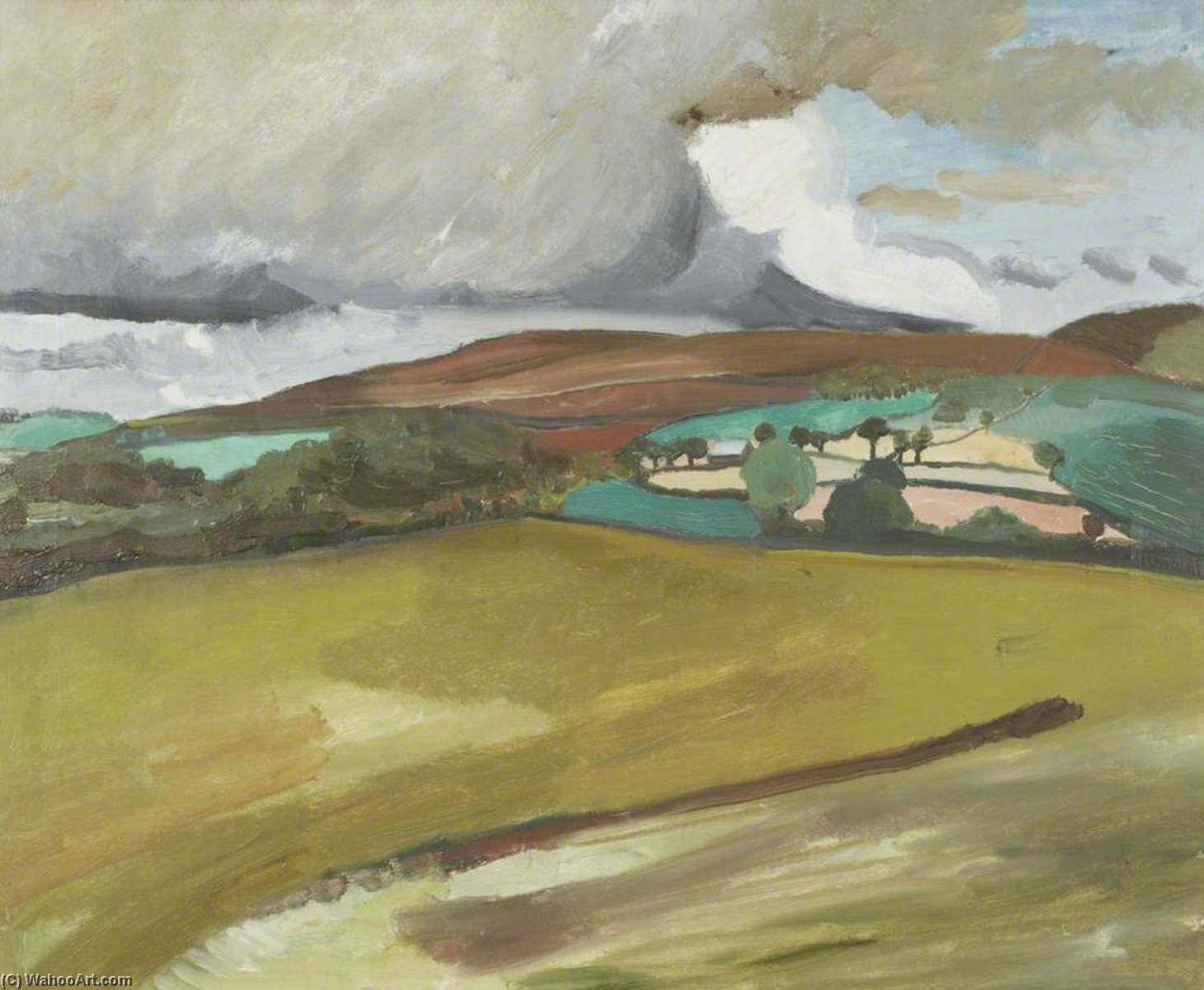 Wikioo.org - The Encyclopedia of Fine Arts - Painting, Artwork by Ben Nicholson - 1922 (Cold Fell)