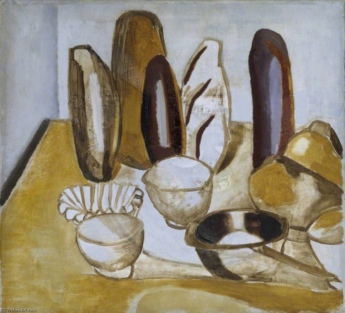 Wikioo.org - The Encyclopedia of Fine Arts - Painting, Artwork by Ben Nicholson - 1922 (bread)