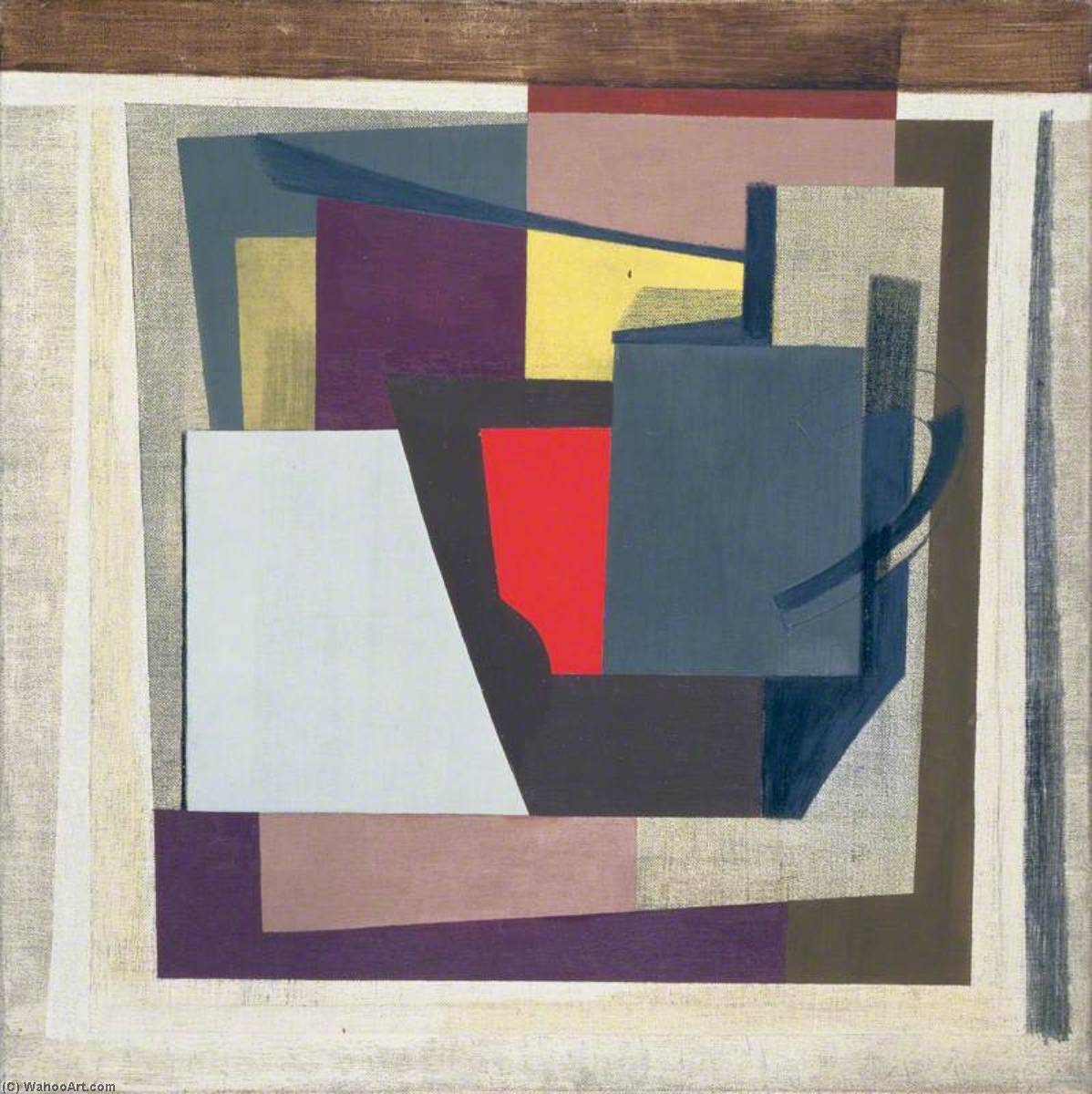 Wikioo.org - The Encyclopedia of Fine Arts - Painting, Artwork by Ben Nicholson - 1946 (composition, still life)
