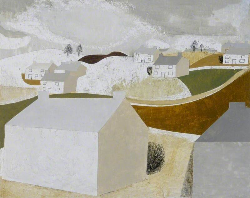 WikiOO.org - Enciclopedia of Fine Arts - Pictura, lucrări de artă Ben Nicholson - 1939–41 (winter landscape Halsetown)