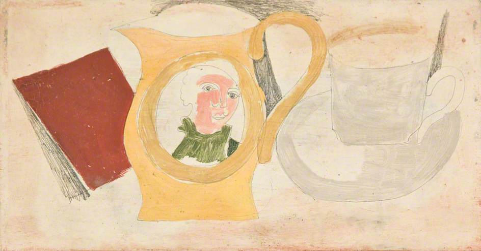 Wikioo.org – L'Enciclopedia delle Belle Arti - Pittura, Opere di Ben Nicholson - 1931  Un  decorato  vernice  fare il pugilato