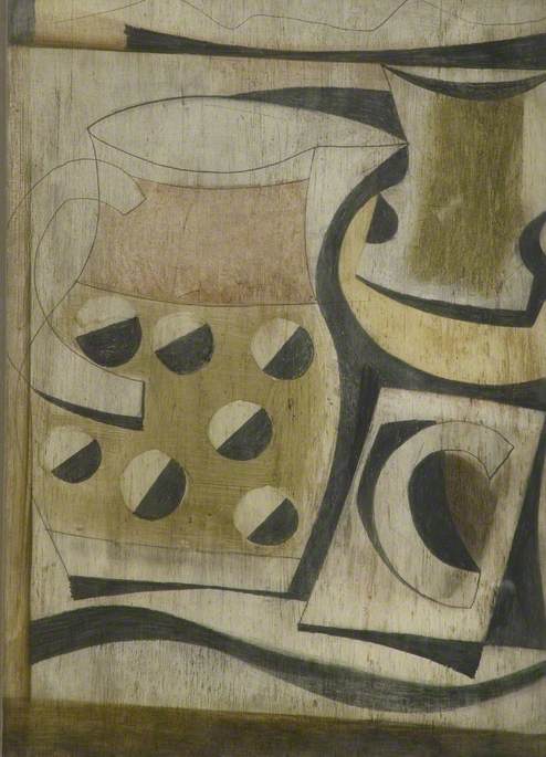 WikiOO.org - Encyclopedia of Fine Arts - Maleri, Artwork Ben Nicholson - 1948 (still life)