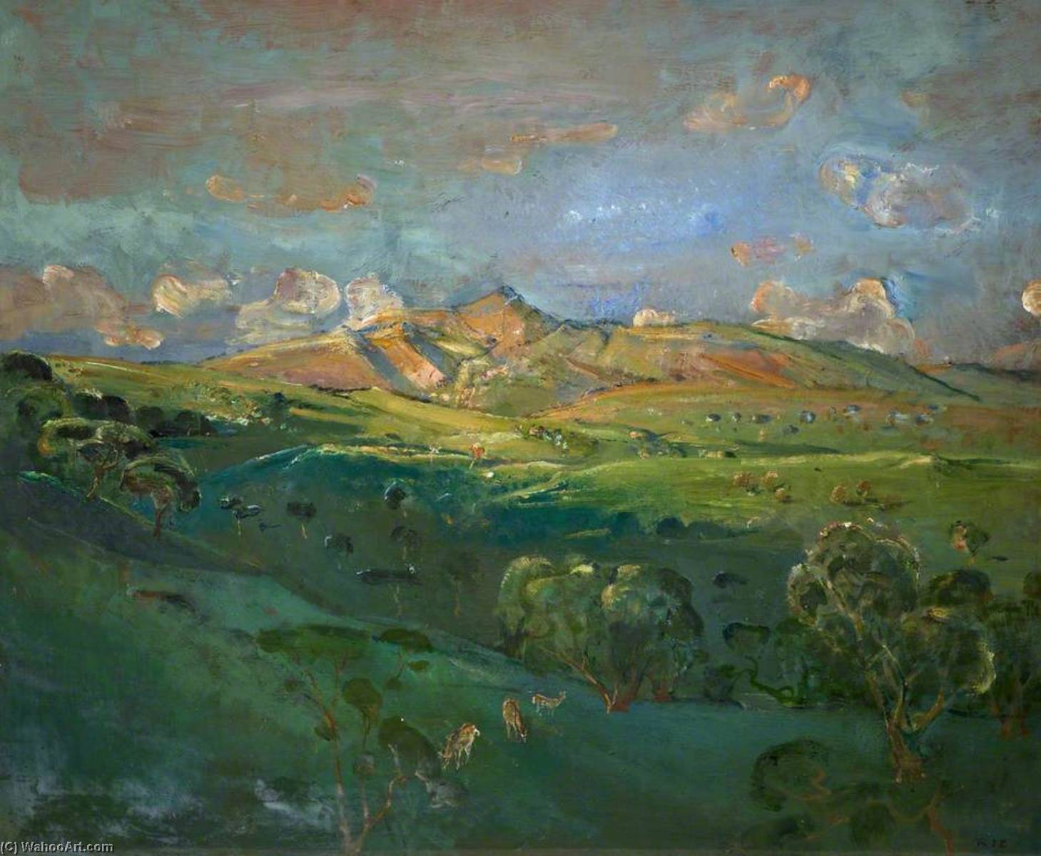 Wikioo.org - The Encyclopedia of Fine Arts - Painting, Artwork by Rodney Joseph Burn - Ben Resipol, Argyll