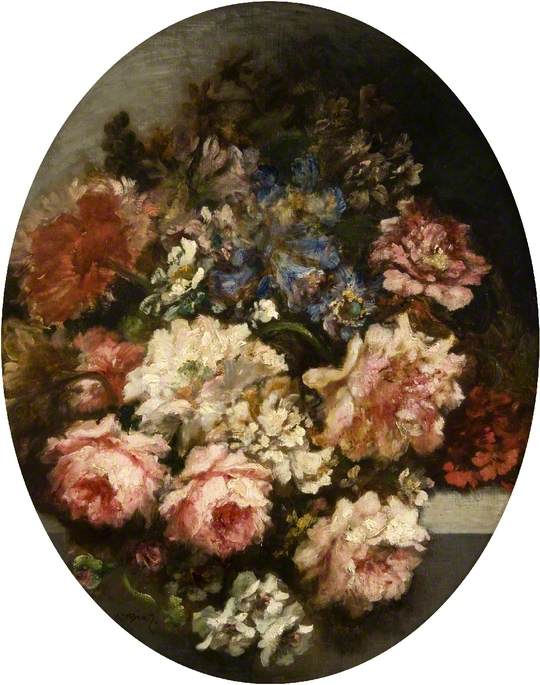 Wikioo.org - The Encyclopedia of Fine Arts - Painting, Artwork by Narcisso Díaz De La Peña - Roses and Other Flowers