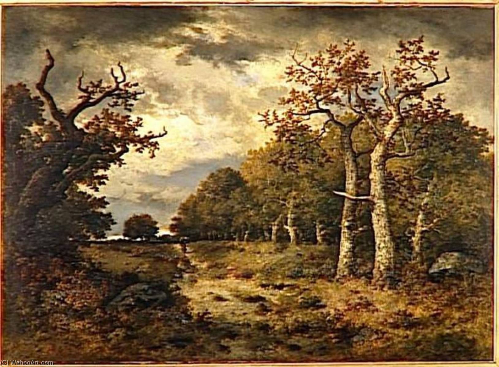 Wikioo.org - Encyklopedia Sztuk Pięknych - Malarstwo, Grafika Narcisso Díaz De La Peña - Lisière de forêt