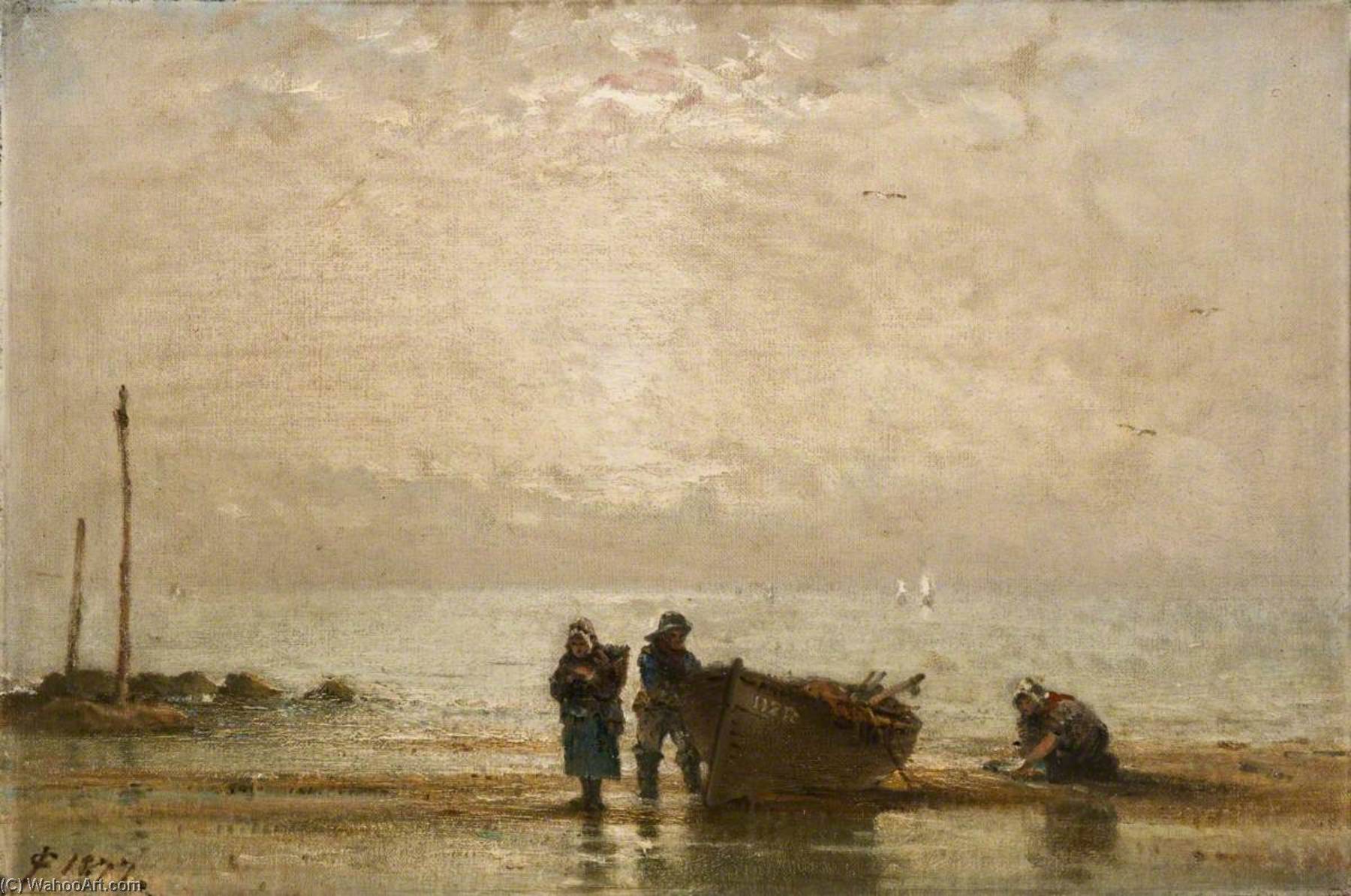 Wikioo.org - The Encyclopedia of Fine Arts - Painting, Artwork by James Cassie - Morning, East Coast of Scotland