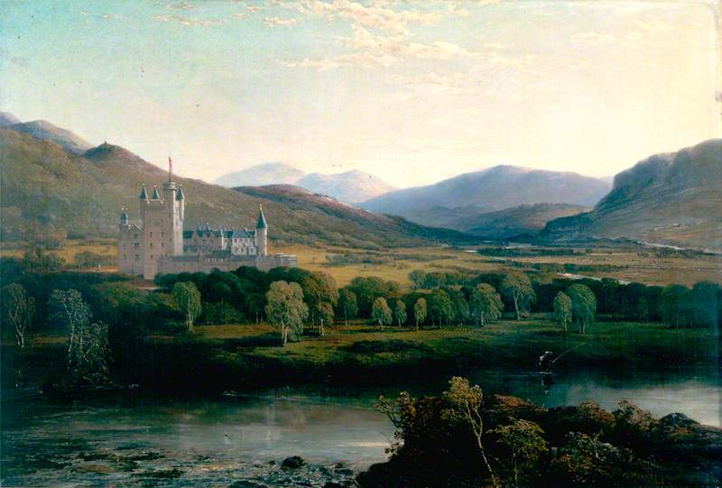 Wikioo.org - The Encyclopedia of Fine Arts - Painting, Artwork by James Cassie - Balmoral Castle, Aberdeenshire