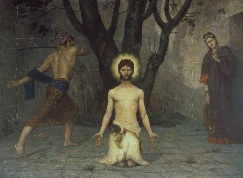 WikiOO.org - Enciclopédia das Belas Artes - Pintura, Arte por Pierre Puvis De Chavannes - The Beheading of Saint John the Baptist