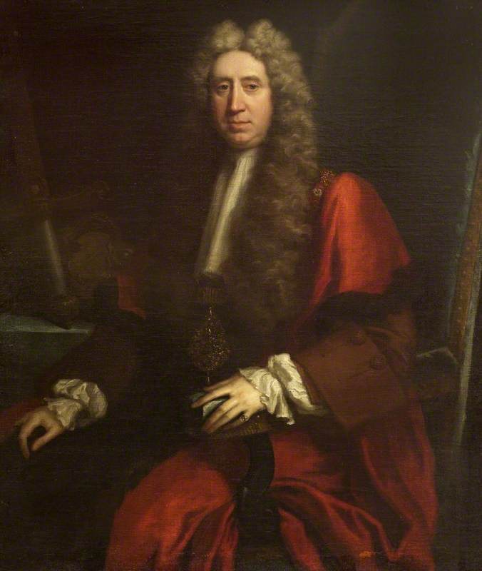 Wikioo.org - The Encyclopedia of Fine Arts - Painting, Artwork by Jonathan Richardson The Elder - Sir Richard Hoare I (1648–1718), Kt, as Lord Mayor