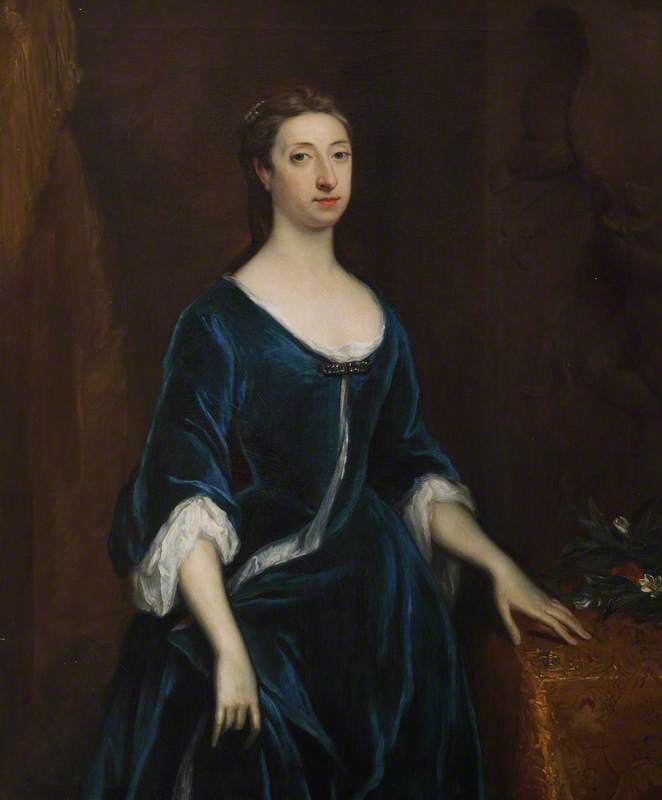 Wikioo.org - The Encyclopedia of Fine Arts - Painting, Artwork by Jonathan Richardson The Elder - Called 'Henrietta Shelley (1731–1809), Countess of Onslow' (but really Lady Henrietta Godolphin, d.1776 , Duchess of Newcastle)