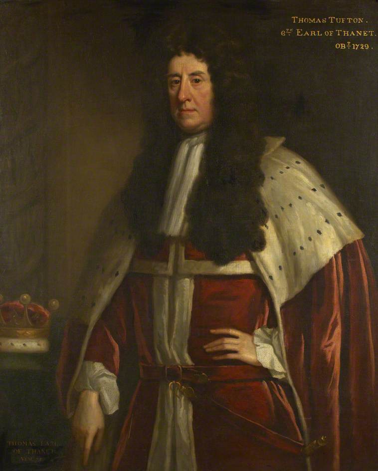 WikiOO.org - Enciklopedija dailės - Tapyba, meno kuriniai Jonathan Richardson The Elder - Thomas Tufton (1644–1729), 7th Earl of Thanet