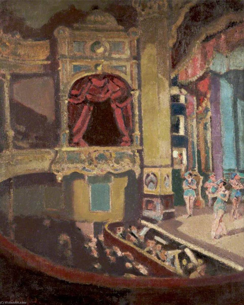 Wikioo.org - The Encyclopedia of Fine Arts - Painting, Artwork by Harry Rutherford - Theatre Royal, Hyde, Tameside