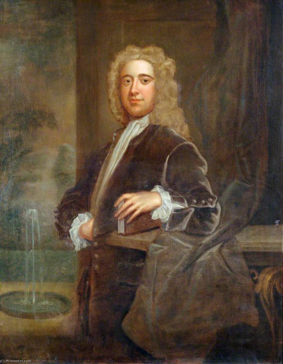 Wikioo.org - The Encyclopedia of Fine Arts - Painting, Artwork by Jonathan Richardson The Elder - Sir James Burrow (1701–1782), Editor of Law Reports