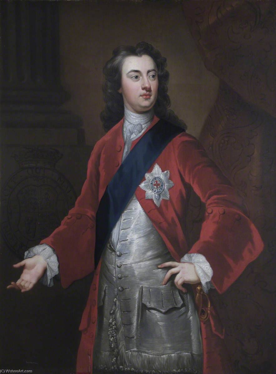 Wikioo.org - The Encyclopedia of Fine Arts - Painting, Artwork by Jonathan Richardson The Elder - Charles (1701–1750), 2nd Duke of Richmond and Lennox, KG