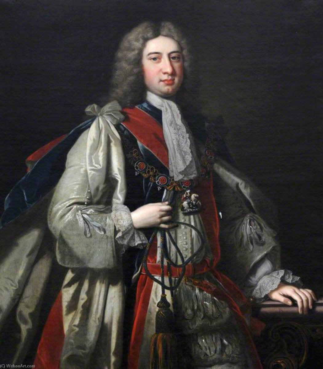 Wikioo.org - The Encyclopedia of Fine Arts - Painting, Artwork by Jonathan Richardson The Elder - John Manners (1696–1779), 3rd Duke of Rutland