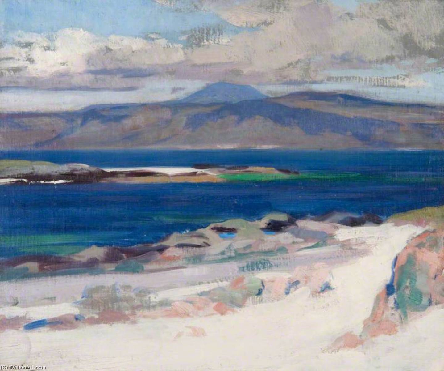 Wikioo.org - The Encyclopedia of Fine Arts - Painting, Artwork by Francis Campbell Boileau Cadell - Ben More from Iona