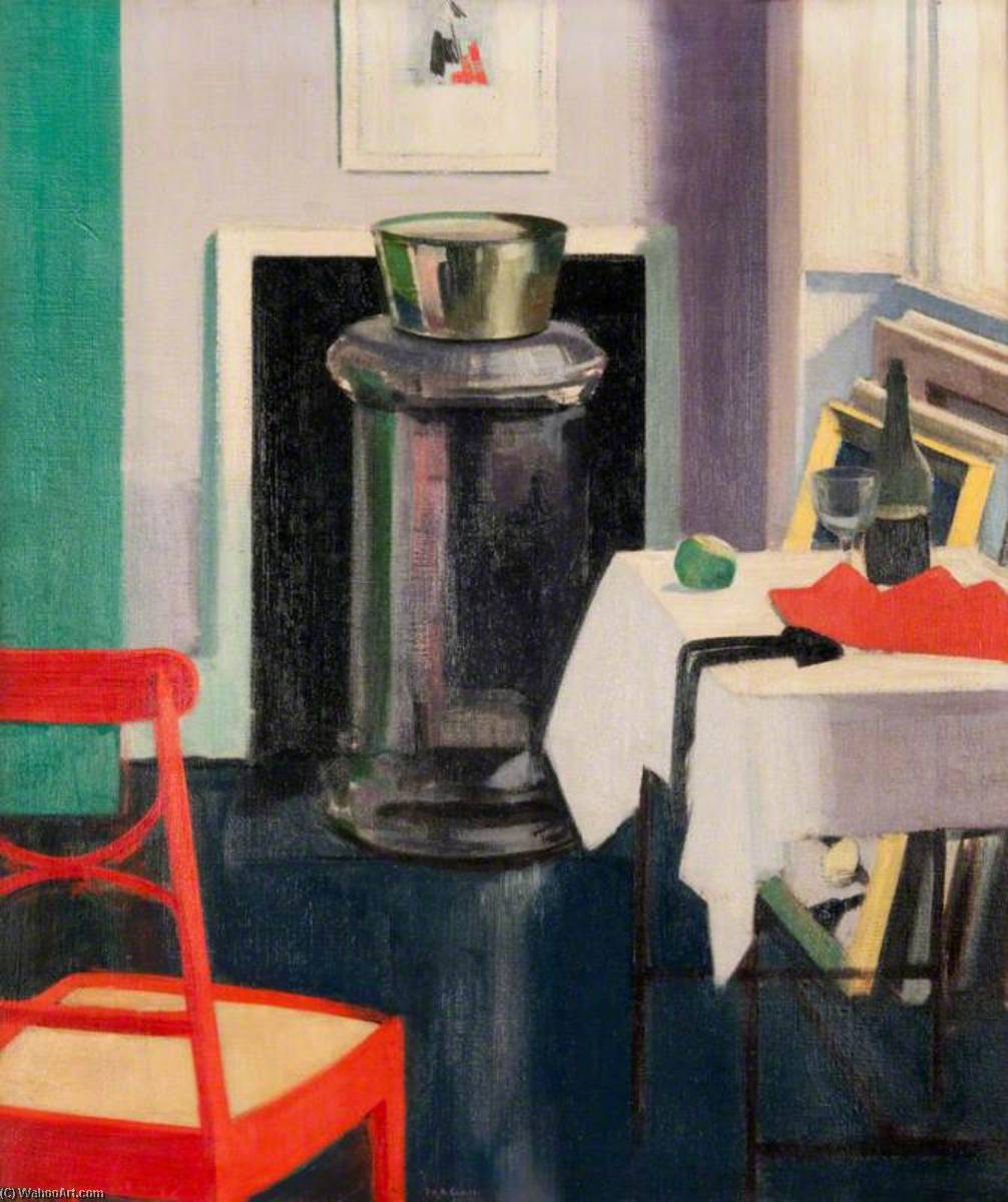 Wikioo.org - The Encyclopedia of Fine Arts - Painting, Artwork by Francis Campbell Boileau Cadell - Studio Interior