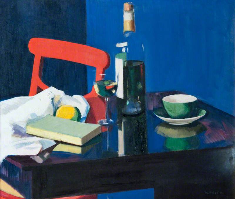 Wikioo.org - The Encyclopedia of Fine Arts - Painting, Artwork by Francis Campbell Boileau Cadell - Still Life and Rosechatel
