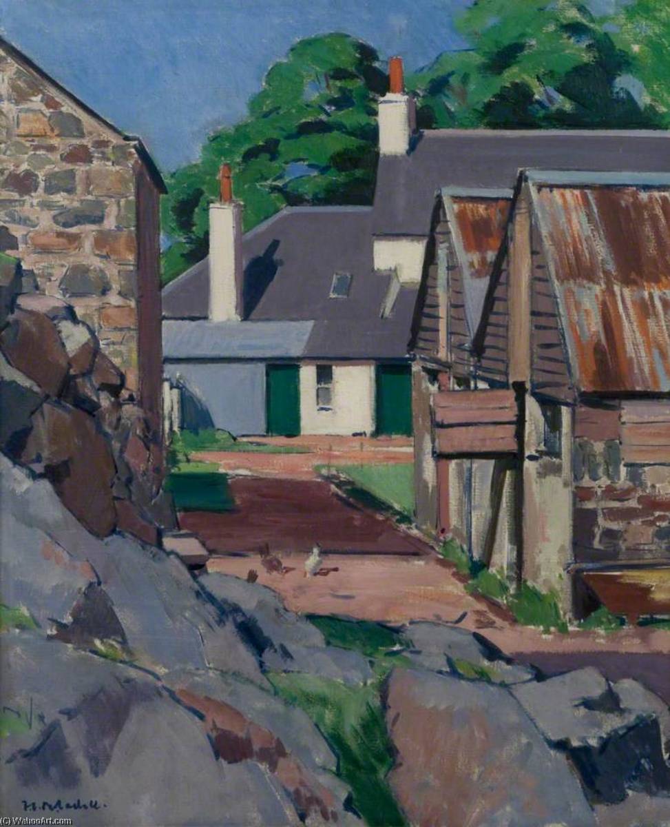 Wikioo.org - The Encyclopedia of Fine Arts - Painting, Artwork by Francis Campbell Boileau Cadell - The Farm, Dumfriesshire