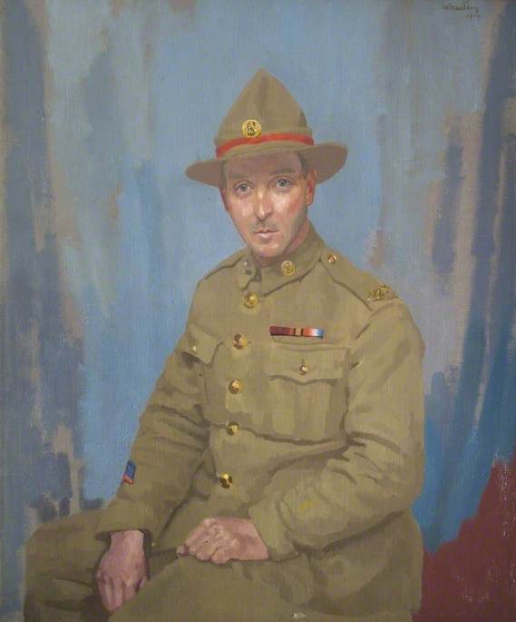 Wikioo.org - The Encyclopedia of Fine Arts - Painting, Artwork by John Wheatley - Private James Crichton (1879–1961), VC, Auckland Regiment, New Zealand Expeditionary Forces