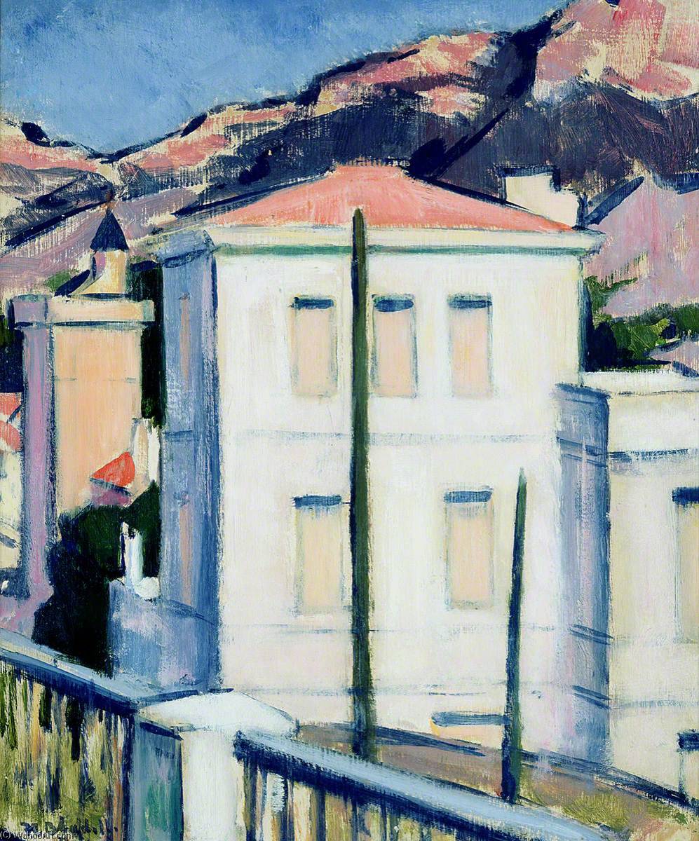 Wikioo.org - The Encyclopedia of Fine Arts - Painting, Artwork by Francis Campbell Boileau Cadell - The White Villa, Cassis