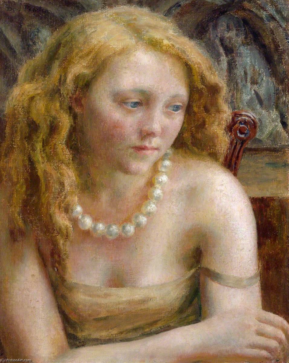 WikiOO.org - Εγκυκλοπαίδεια Καλών Τεχνών - Ζωγραφική, έργα τέχνης Dod Procter - The Pearl Necklace