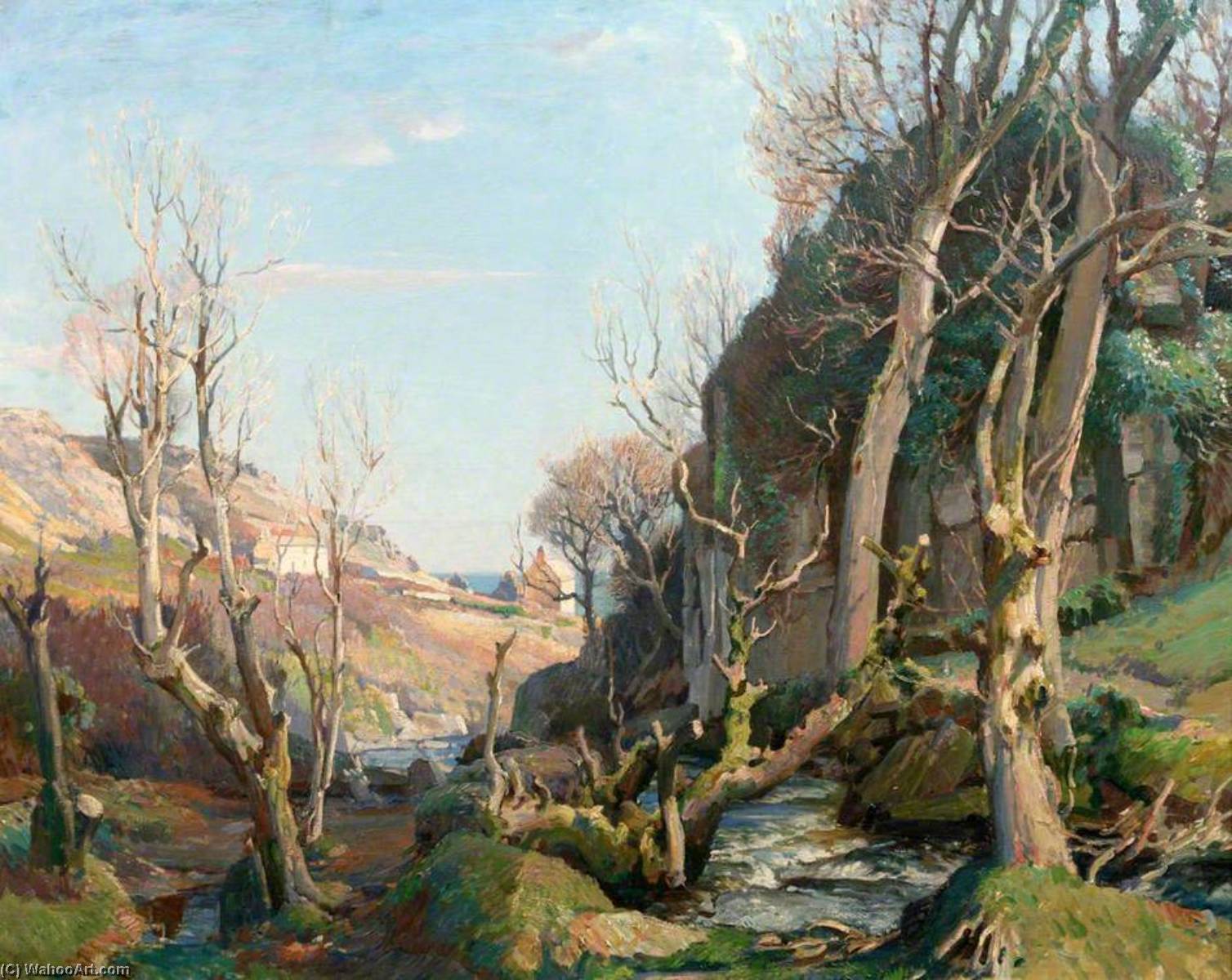 WikiOO.org - Enciclopedia of Fine Arts - Pictura, lucrări de artă Samuel John Lamorna Birch - In Our Old World Valley
