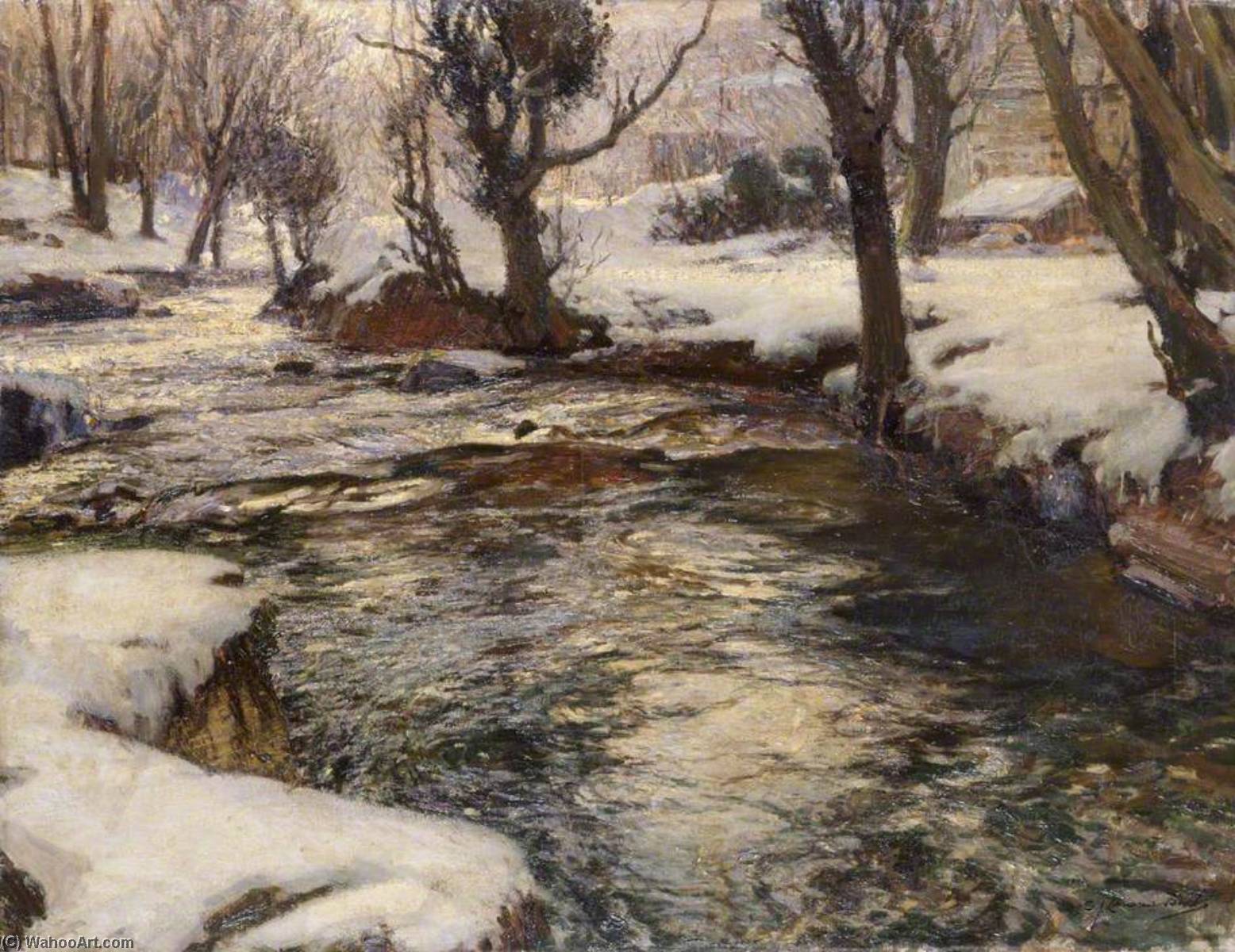 WikiOO.org - Enciclopedia of Fine Arts - Pictura, lucrări de artă Samuel John Lamorna Birch - Winter in the West
