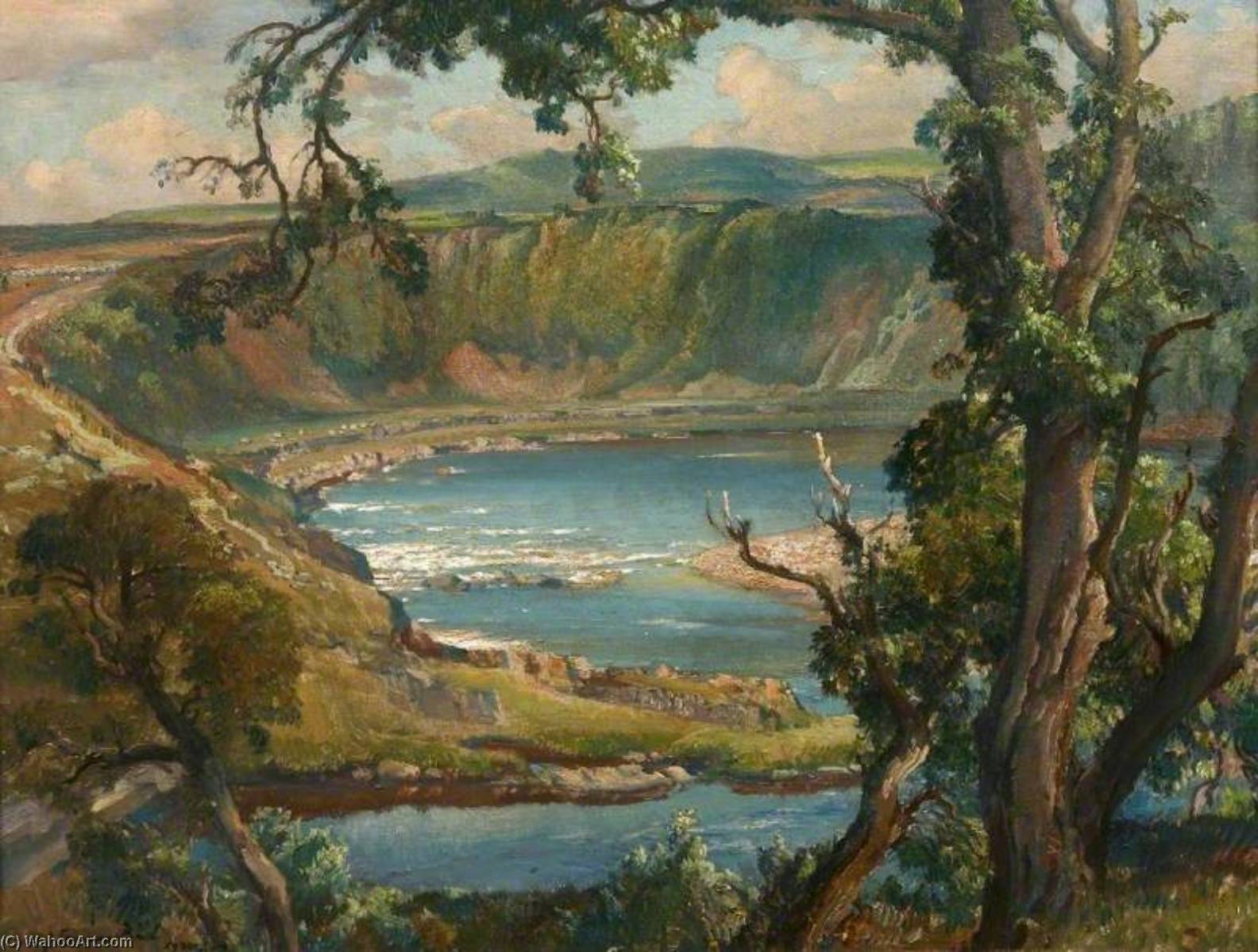 Wikioo.org - The Encyclopedia of Fine Arts - Painting, Artwork by Samuel John Lamorna Birch - The Devil's Punchbowl