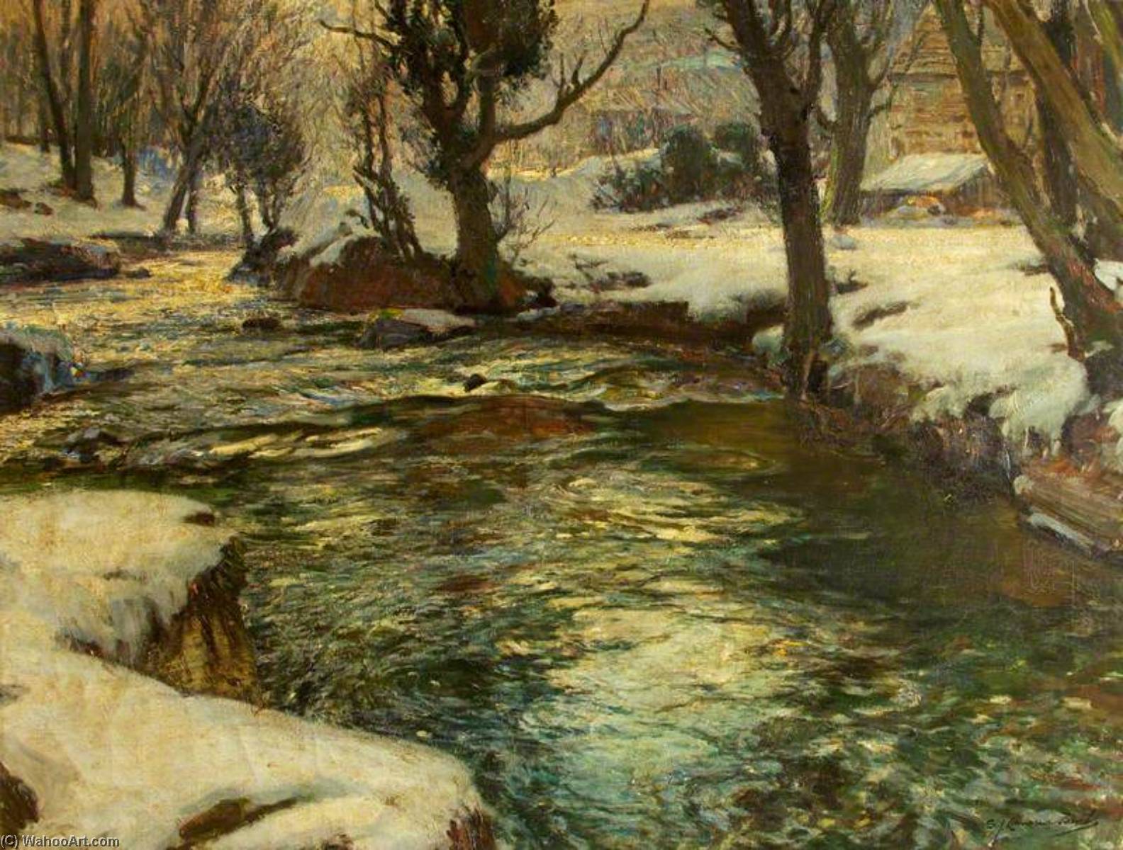 Wikioo.org - The Encyclopedia of Fine Arts - Painting, Artwork by Samuel John Lamorna Birch - Winter in the West