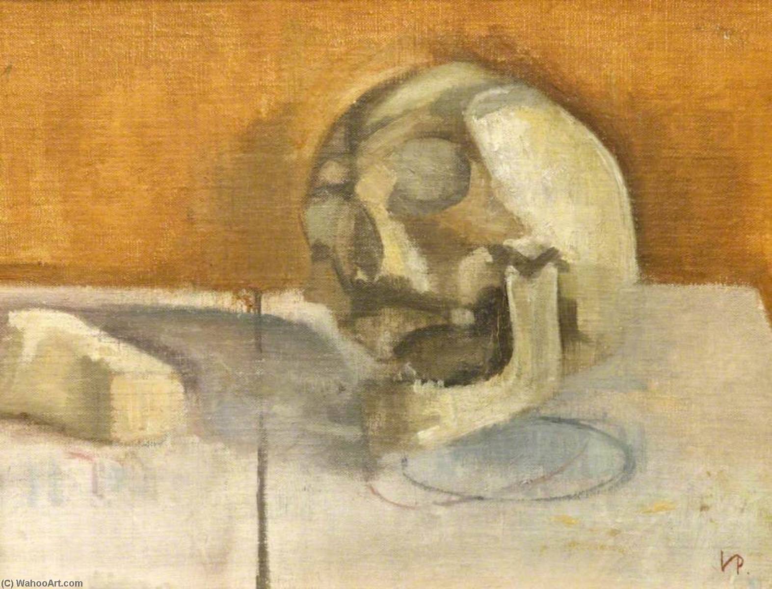Wikioo.org - The Encyclopedia of Fine Arts - Painting, Artwork by Victor Pasmore - Still Life with a Skull