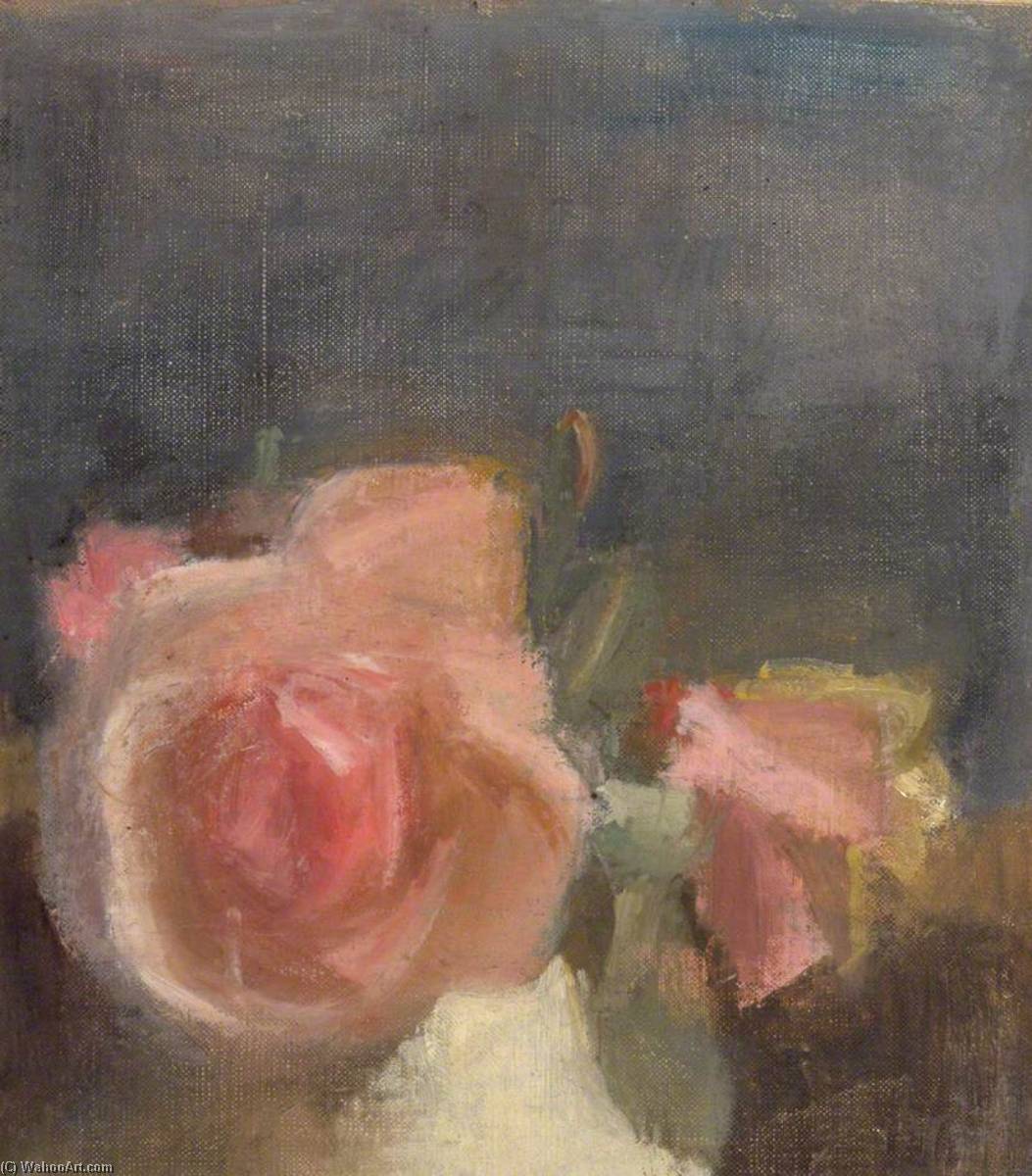 Wikioo.org - The Encyclopedia of Fine Arts - Painting, Artwork by Victor Pasmore - Pink Roses
