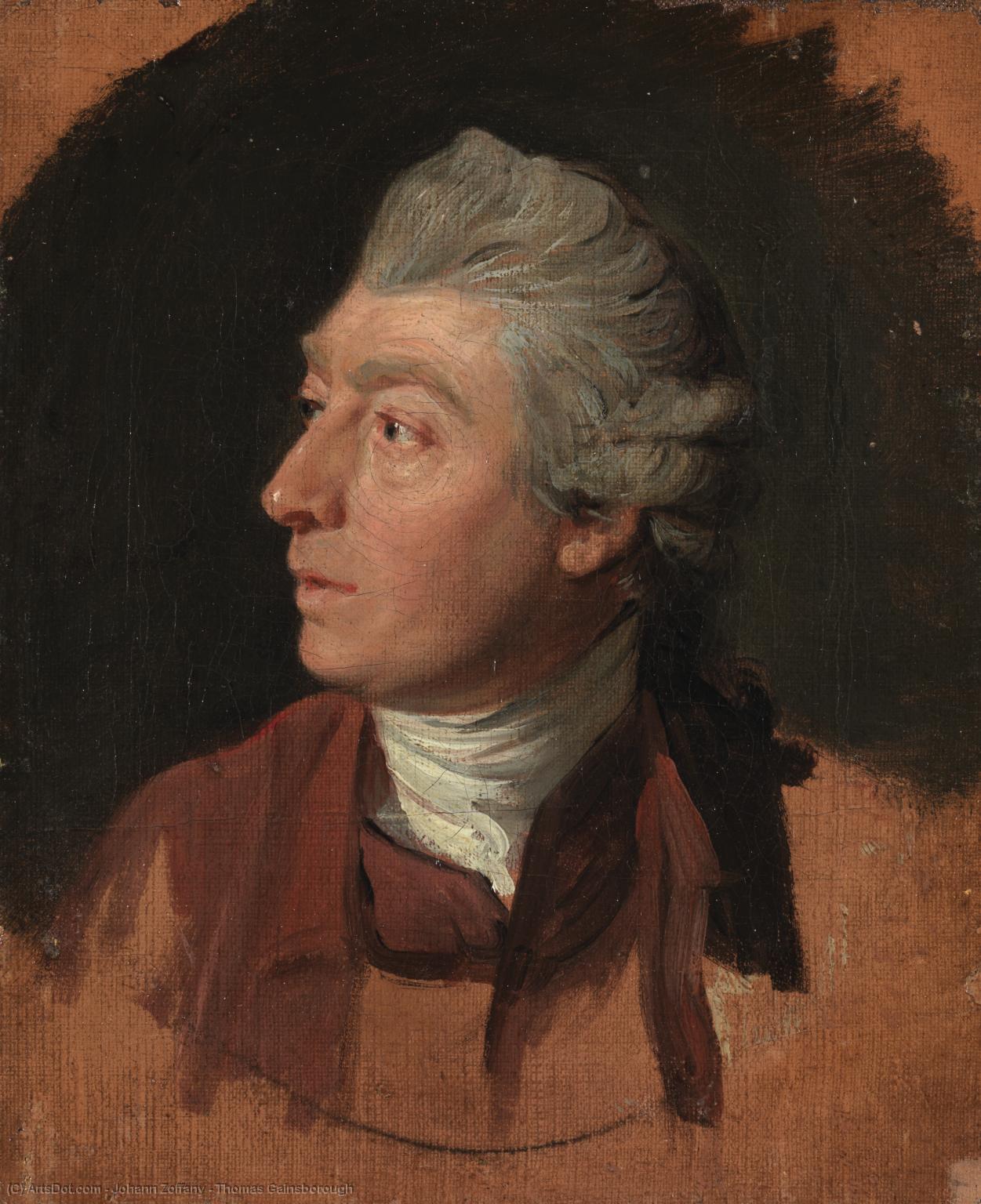 Wikioo.org - The Encyclopedia of Fine Arts - Painting, Artwork by Johann Zoffany - Thomas Gainsborough