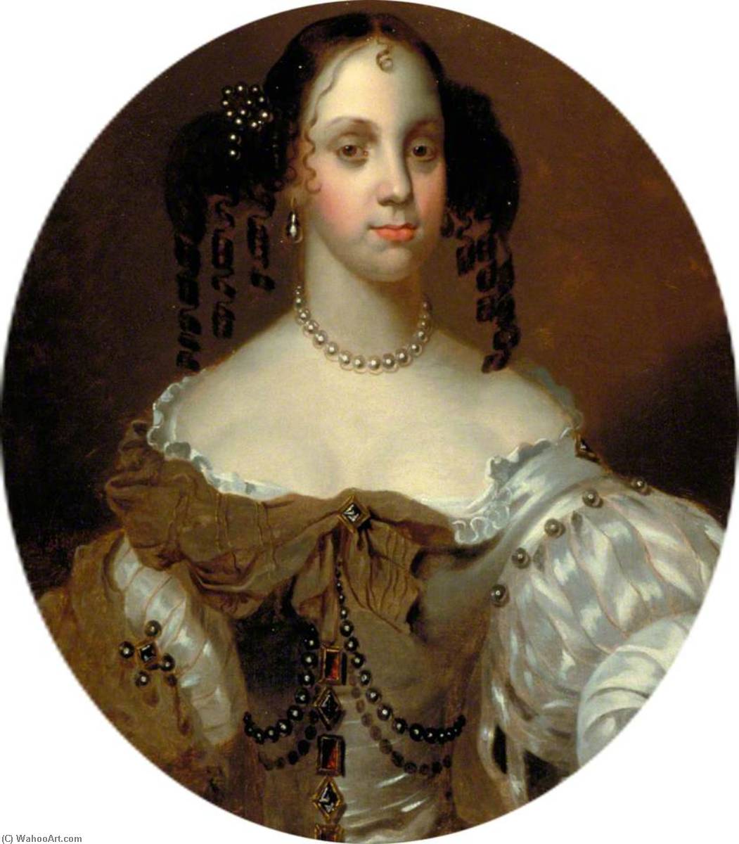 Wikioo.org - The Encyclopedia of Fine Arts - Painting, Artwork by Jacob Huysmans - Catherine of Braganza (1638–1705), Queen Consort of King Charles II