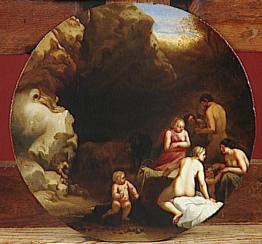 Wikioo.org – L'Enciclopedia delle Belle Arti - Pittura, Opere di Cornelis Van Poelenburgh - NYMPHES ECCETERA SATYRE