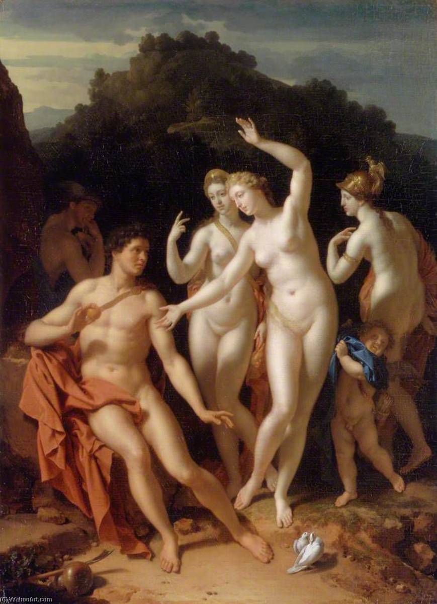 WikiOO.org - Encyclopedia of Fine Arts - Lukisan, Artwork Adriaen Van Der Werff - The Judgement of Paris