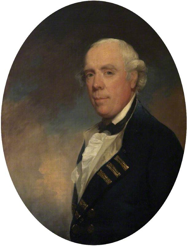 Wikioo.org - The Encyclopedia of Fine Arts - Painting, Artwork by Gilbert Stuart - Admiral the Honourable Samuel Barrington (1729–1800)