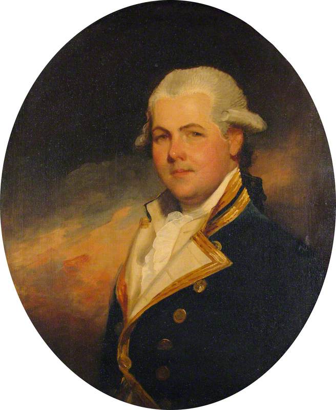 Wikioo.org - The Encyclopedia of Fine Arts - Painting, Artwork by Gilbert Stuart - Admiral Sir Charles Morice Pole (1757–1830), Bt
