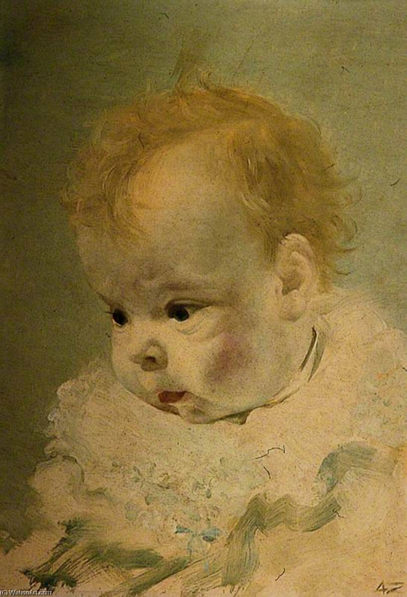 Wikioo.org - The Encyclopedia of Fine Arts - Painting, Artwork by Anna Katrina Zinkeisen - Baby's Head