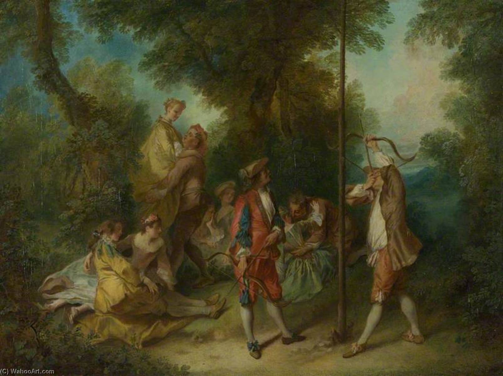 Wikioo.org - The Encyclopedia of Fine Arts - Painting, Artwork by Nicolas Lancret - The Four Ages of Man Maturity
