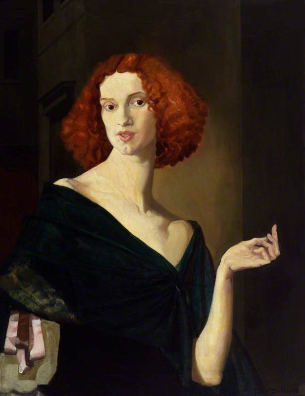 Wikioo.org - The Encyclopedia of Fine Arts - Painting, Artwork by Doris Clare Zinkeisen - Elsa Lanchester
