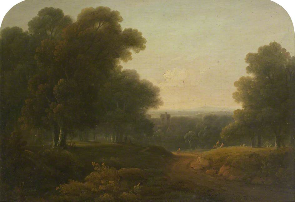 Wikioo.org - The Encyclopedia of Fine Arts - Painting, Artwork by John Rathbone - Classical Landscape No.1