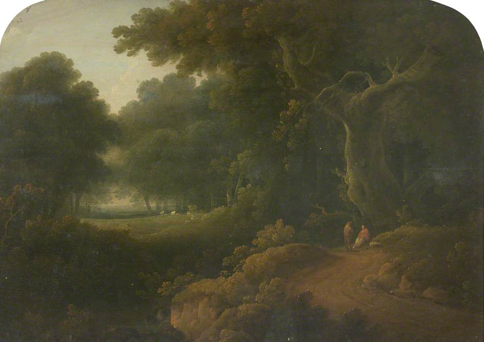 Wikioo.org - The Encyclopedia of Fine Arts - Painting, Artwork by John Rathbone - Classical Landscape No.2