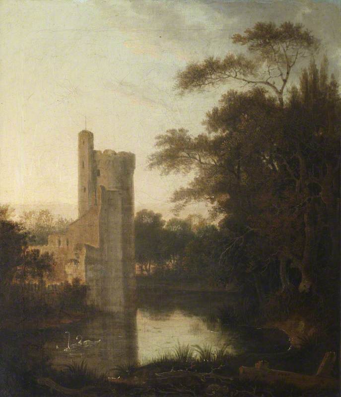 Wikioo.org - The Encyclopedia of Fine Arts - Painting, Artwork by George Howland Beaumont - Caister Castle, Norfolk