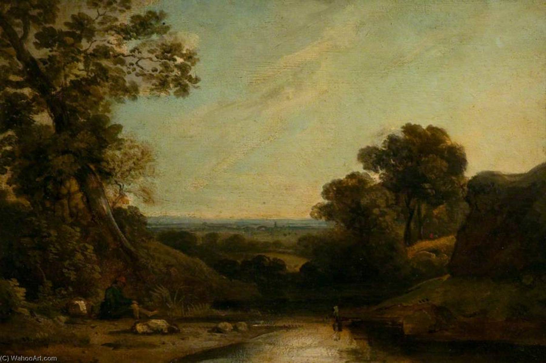 Wikioo.org - The Encyclopedia of Fine Arts - Painting, Artwork by George Howland Beaumont - Near Coleorton, Leicestershire