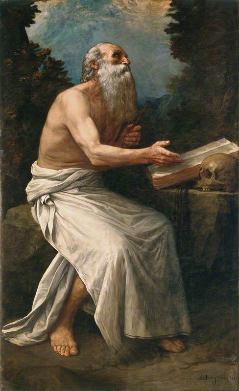 Wikioo.org - The Encyclopedia of Fine Arts - Painting, Artwork by Alphonse Legros - Saint Jerome